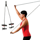 Econo Shoulder Pulley from Lifeline Fitness for Shoulder Pulleys and shoulder rehab exercises, compared to Verywell health.