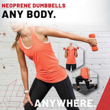 Lifeline Hex Neoprene Dumbbells - Multiple Weights Available