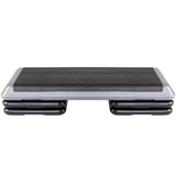 The Step The Step Health Club Size Platform With Four (4) Original Risers - Grey- Aerobic Step Platform