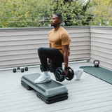 The Step The Step Health Club Size Platform With Four (4) Original Risers - Grey