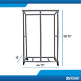 US Weight Durable Rolling Stackable Steps Storage Cart