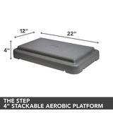 The Step 4" Stackable Aerobic Step