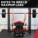 Lifeline Fitness Heat-Treated Steel Olympic Bar, 45lb Barbell With Two Spring Collars