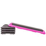 The Step Club Size Platform With Two (2) Freestyle Risers and Two (2) Original Risers - Pink- Aerobic Step Platform