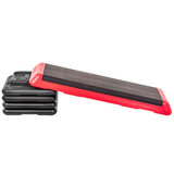 The Step Club Size Platform With Two (2) Freestyle Risers and Two (2) Original Risers-Aerobic Step Platform
