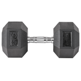 Lifeline Fitness Hex Rubber Dumbbells - Multiple Weight Options