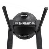 Lifeline Fitness Slam Ball Rack – Vertical 8-Tier Storage Solution