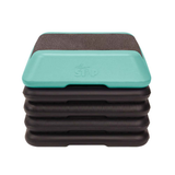 The Step Adjustable High Step Aerobic Platform with 4 Risers, Home Gym Workout Equipment, Fitness Exercise Equipment Made in the USA - Teal- Aerobic Step Platform