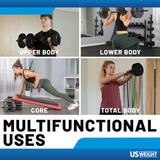 US Weight 55 Pound Multi-Function Adjustable Weight Set